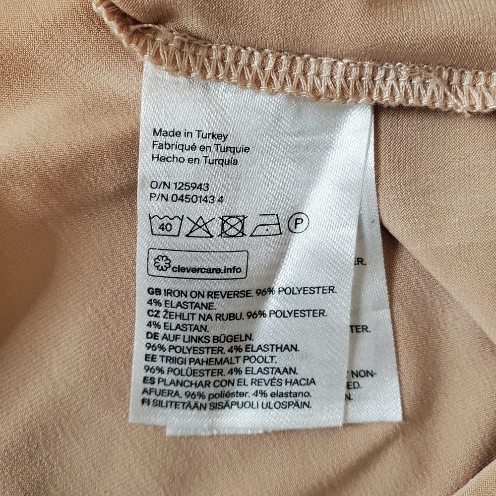 H&M Women's Midi Dress, Tan (Size 14) - Picture 5 of 6